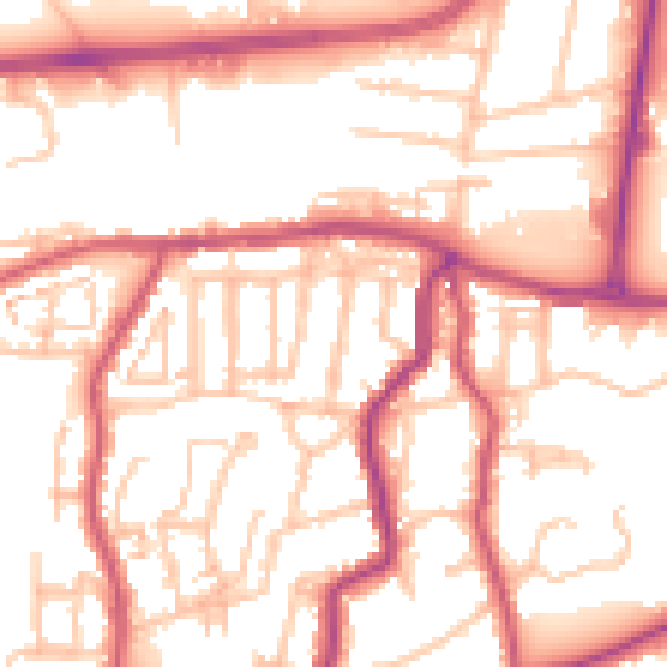 Daytime road noise heatmap for DA17 5AS