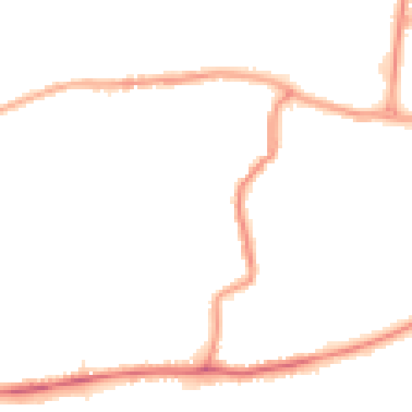 Night-time road noise heatmap for DA17 5AX