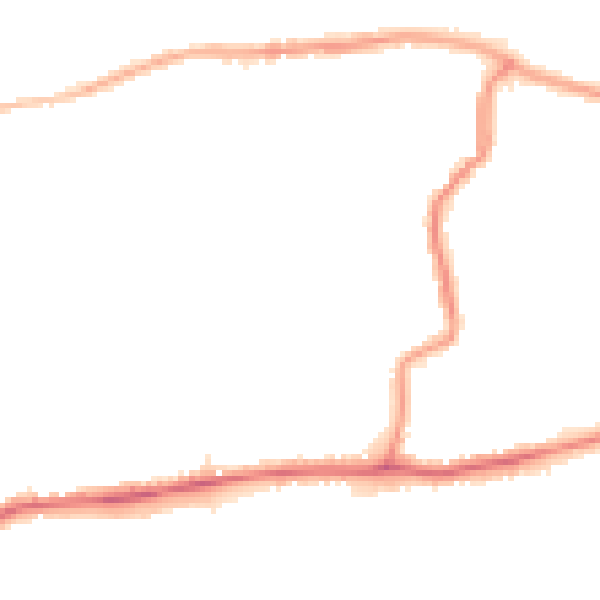 Night-time road noise heatmap for DA17 5BB