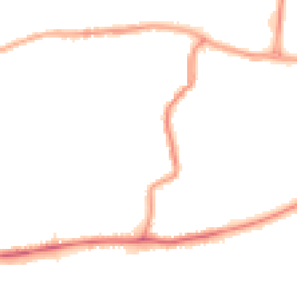 Night-time road noise heatmap for DA17 5BN