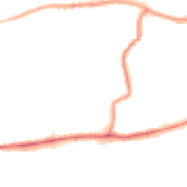 Night-time road noise heatmap for DA17 5BP