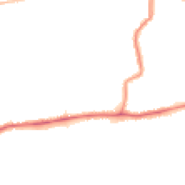 Night-time road noise heatmap for DA17 5BT