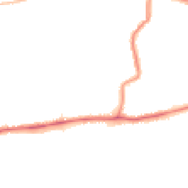 Night-time road noise heatmap for DA17 5BU