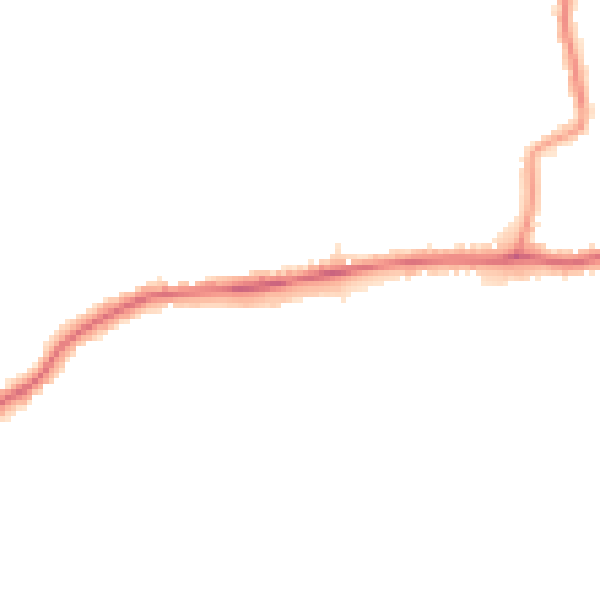 Night-time road noise heatmap for DA17 5EE