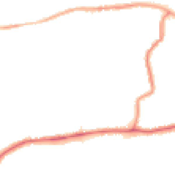 Night-time road noise heatmap for DA17 5HL