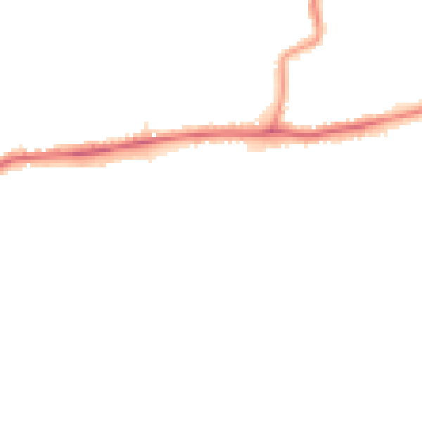 Night-time road noise heatmap for DA17 5JG