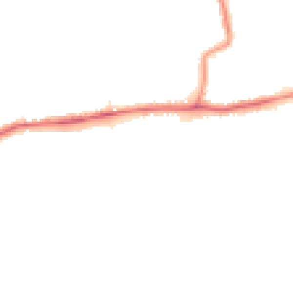 Night-time road noise heatmap for DA17 5LE