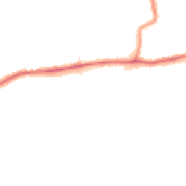 Night-time road noise heatmap for DA17 5LQ