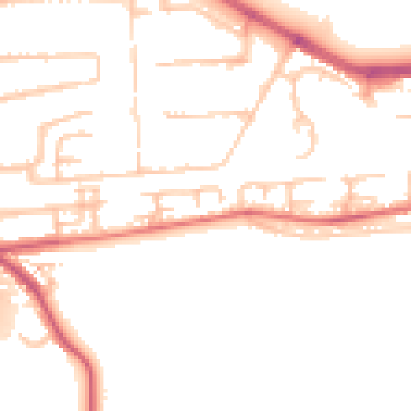 Daytime road noise heatmap for DA17 5RN