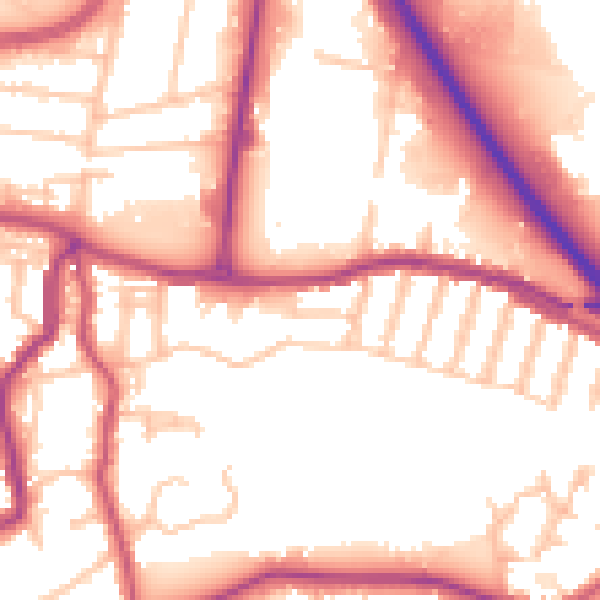 Daytime road noise heatmap for DA17 6DH