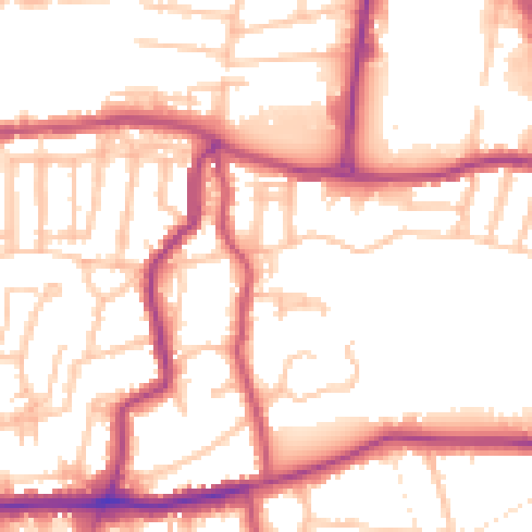 Daytime road noise heatmap for DA17 6DR