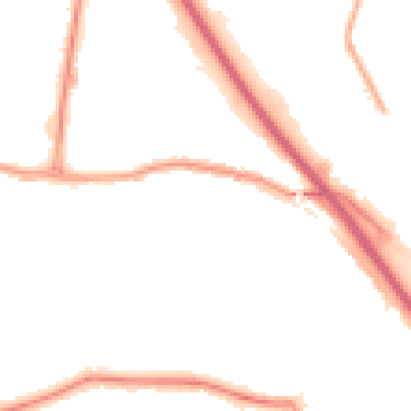 Night-time road noise heatmap for DA17 6DT