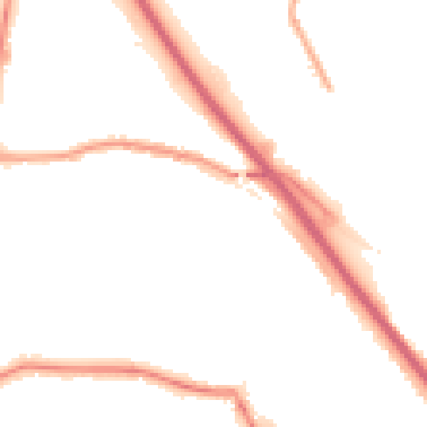 Night-time road noise heatmap for DA17 6EA
