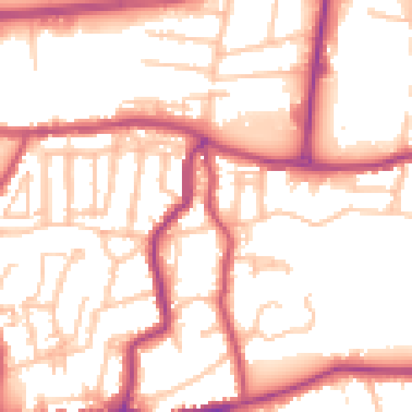 Daytime road noise heatmap for DA17 6EH