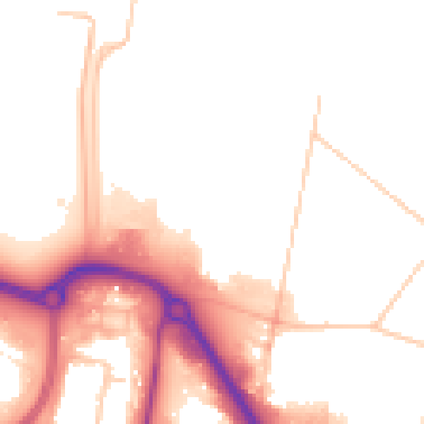 Daytime road noise heatmap for DA17 6FR