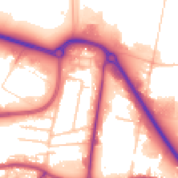 Daytime road noise heatmap for DA17 6GZ