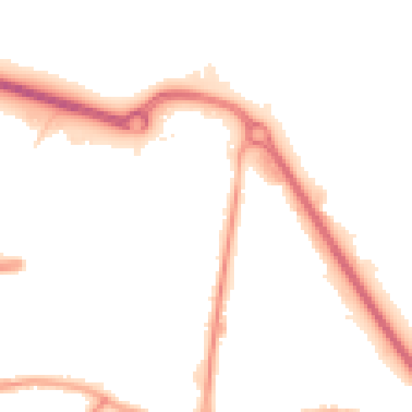 Night-time road noise heatmap for DA17 6GZ