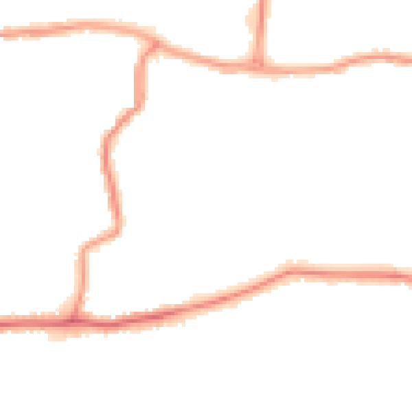 Night-time road noise heatmap for DA17 6HY