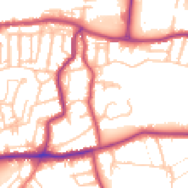 Daytime road noise heatmap for DA17 6JB