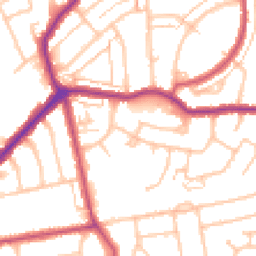Daytime road noise heatmap for DA5 3HX