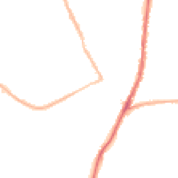 Night-time road noise heatmap for DA8 1JY