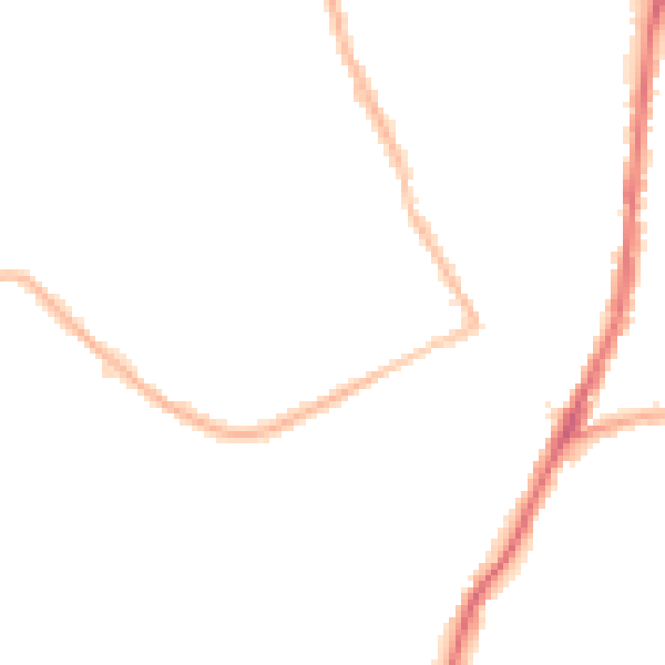 Night-time road noise heatmap for DA8 1YD