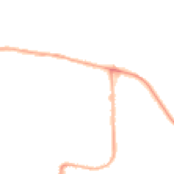 Night-time road noise heatmap for DA8 2AN