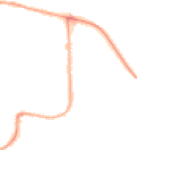 Night-time road noise heatmap for DA8 2JS