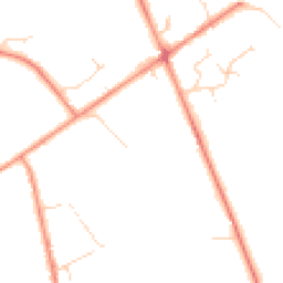Daytime road noise heatmap for DE12 6AT