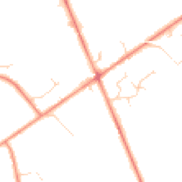 Daytime road noise heatmap for DE12 6AW