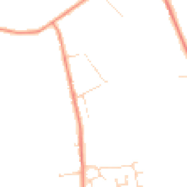 Daytime road noise heatmap for DE12 6BH