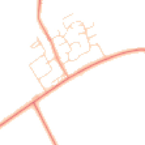Daytime road noise heatmap for DE12 6DP