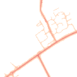 Daytime road noise heatmap for DE12 6ER