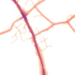 Daytime road noise heatmap for DE12 6LA