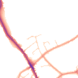 Daytime road noise heatmap for DE12 6LE