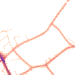 Daytime road noise heatmap for DE12 6LY