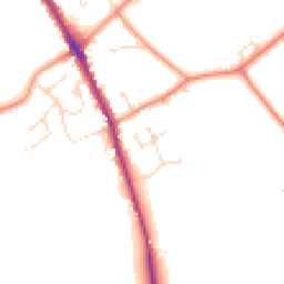 Daytime road noise heatmap for DE12 6NU