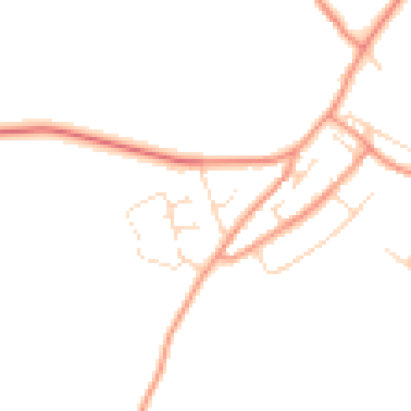 Daytime road noise heatmap for DE12 6QP