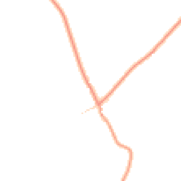 Daytime road noise heatmap for DE12 6RR