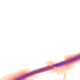 Night-time road noise heatmap for DE12 7DW