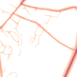 Daytime road noise heatmap for DE12 7FE
