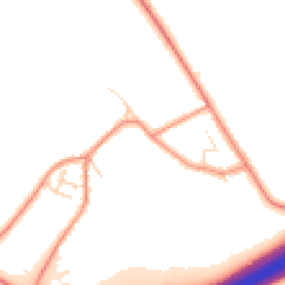 Daytime road noise heatmap for DE12 7FP