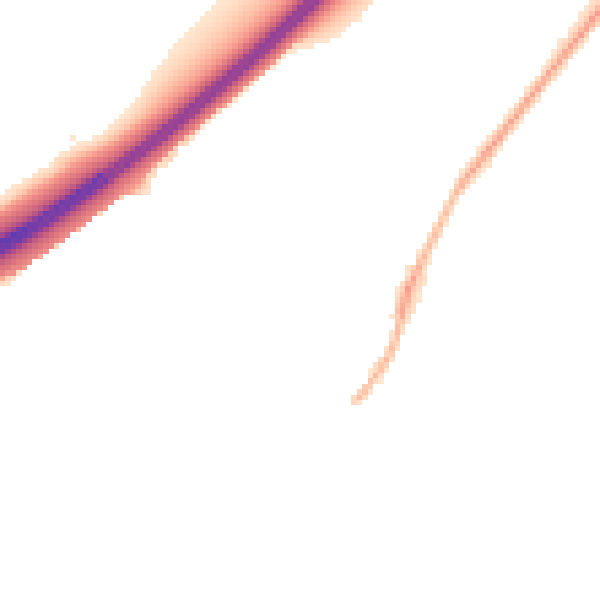 Night-time road noise heatmap for DE12 7HP