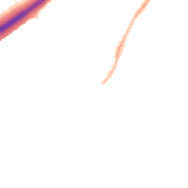 Night-time road noise heatmap for DE12 7HZ