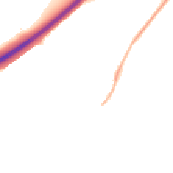 Night-time road noise heatmap for DE12 7JX