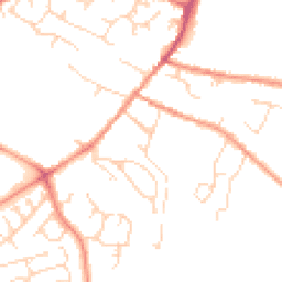 Daytime road noise heatmap for DE12 7LX