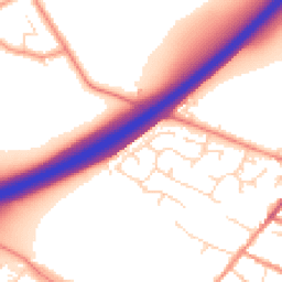 Daytime road noise heatmap for DE12 7PD