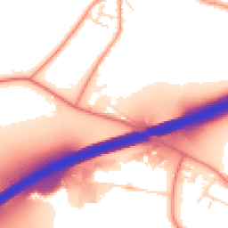 Daytime road noise heatmap for DE12 7QU