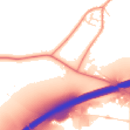 Daytime road noise heatmap for DE12 7QX