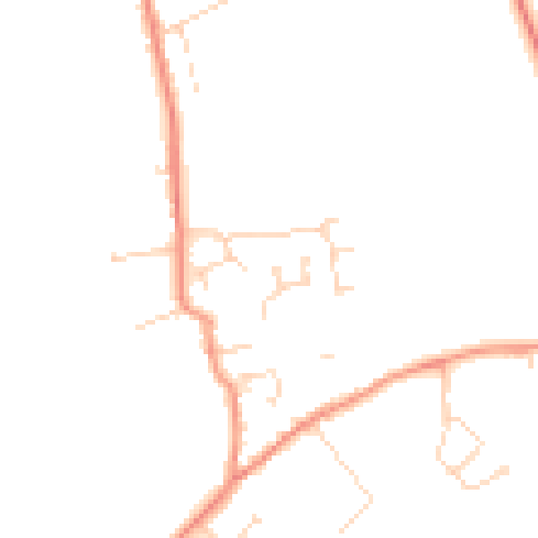 Daytime road noise heatmap for DE12 7RW